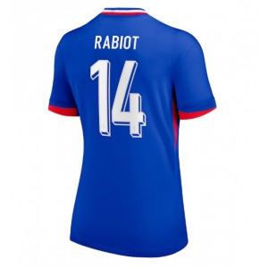 Fotbalové Dres Francie Adrien Rabiot #14 Dámské Domácí Oblečení ME 2024 Krátký Rukáv